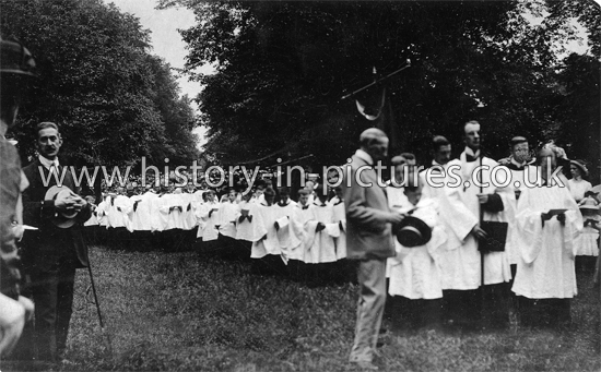 9th Century Celebrations, Greensted Church, Essex. June 17 1913